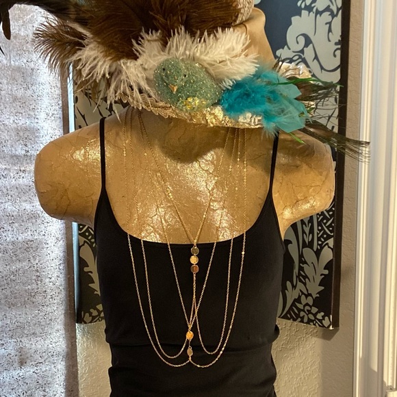 Gold Statement Body Chain Sexy Necklace - Picture 3 of 11